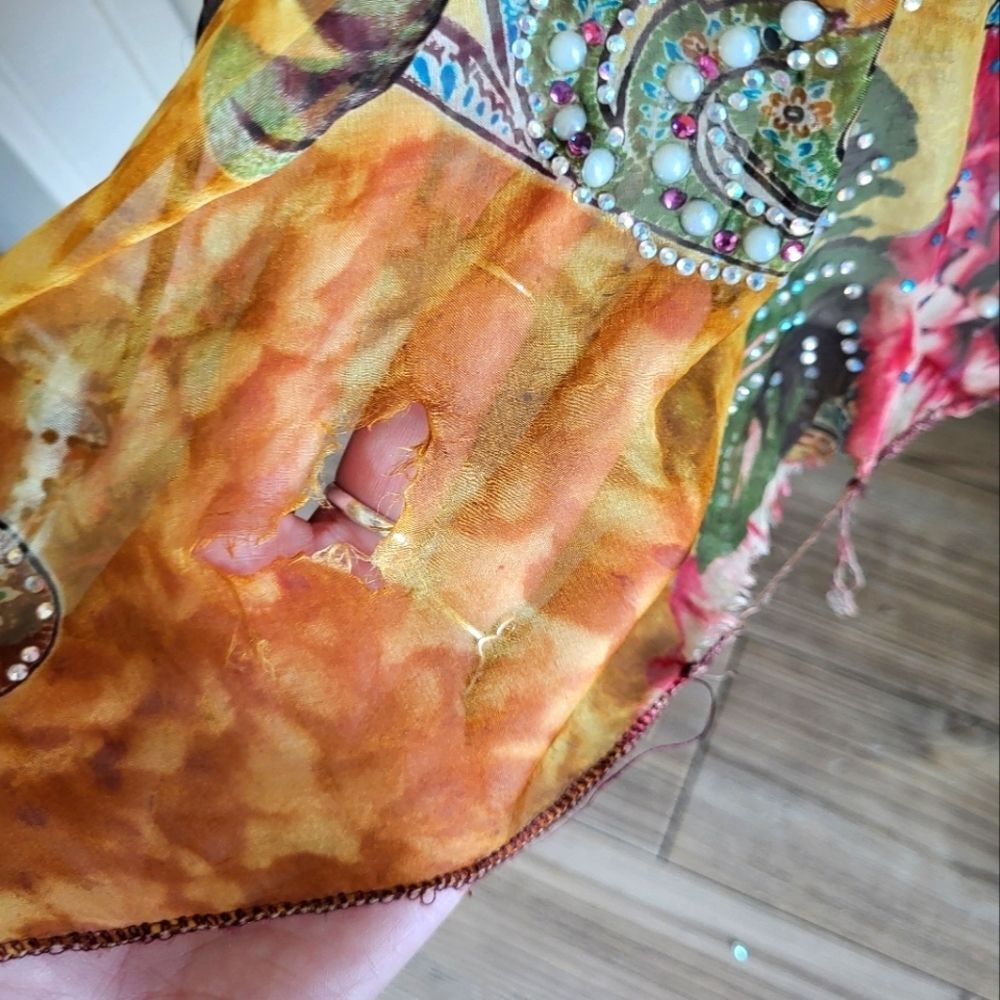 Boho Luxe Vintage Caftan – St. Tropez Dreaming 🌺 - Picture 7 of 10
